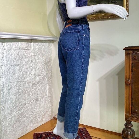 Rare Japanese Studio Seven X GU Childhood Dreams High Rise Tapered Leg Mom Jeans - Picture 4 of 14